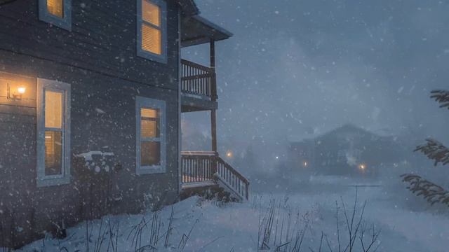 Звуки метели и снежной бури | Расслабляющие зимние звуки | Заснуть мгновенно