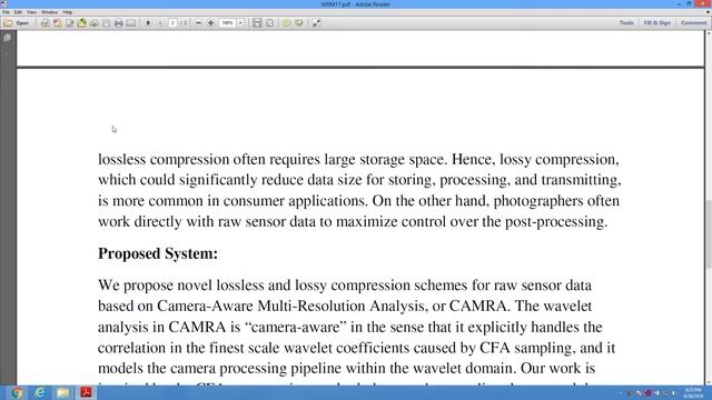 Camera Aware Multi Resolution Analysis for Raw Image Sensor Data Compression смотреть онлайн