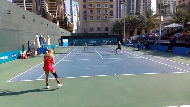 Dubai 100k+H Doubles final. Alena Fomina, Valentina Ivakhnenko / Reka Jani, Cornelia Lister 7:5 6: смотреть онлайн