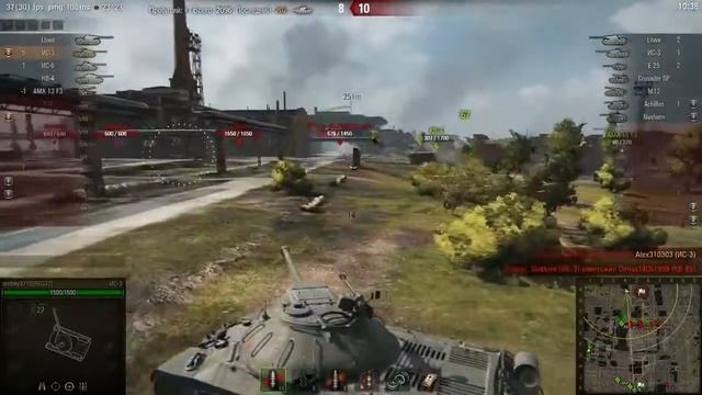 World Of Tanks Тройка в Промзоне 11 Фрагов и 5,300 Урона на ИС-3 смотреть онлайн