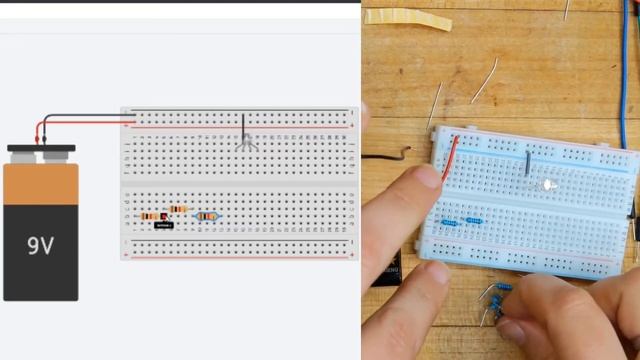 Breadboard Circuit Tutorial - Building a RGB paintbx without potentiometers смотреть онлайн