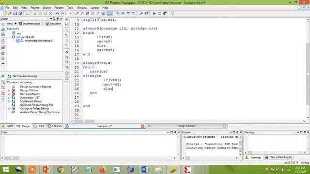 Moore sequence detector verilog code смотреть онлайн