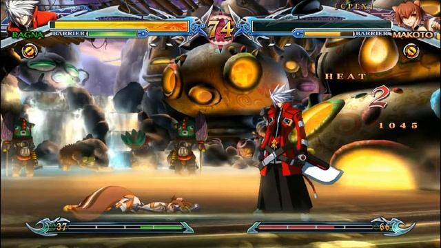 Ragna the Bloodedge vs Makoto Nanaya . смотреть онлайн