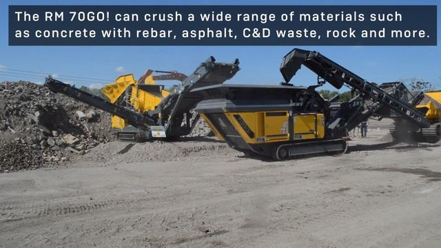 Rubble Master's HS3500M and RM 70GO! work in tandem смотреть онлайн