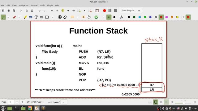 026 - ARM function's argument and stack frame смотреть онлайн