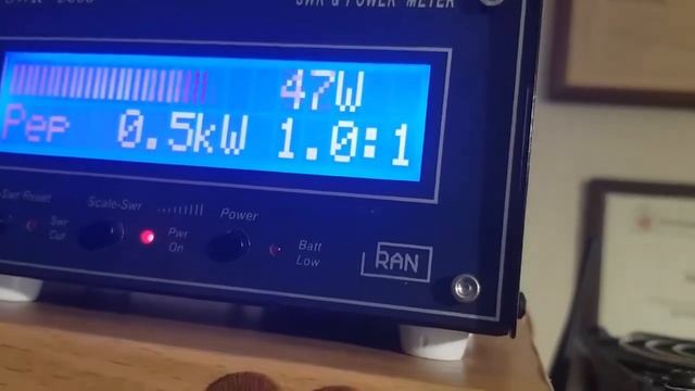 SV2DXZ, New CRT SS6900N, With SWR-WATT  METER SV1NL