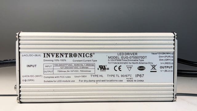 EUG-075S070DT Inventronics LED Driver смотреть онлайн