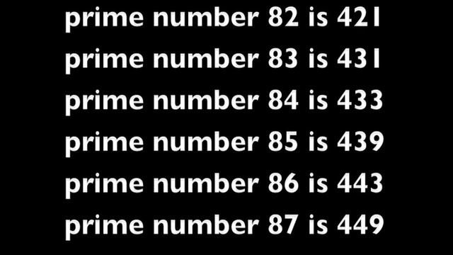 prime number list смотреть онлайн