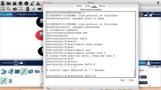 How to create Vlan on a switch and use trunk and access protocol | DHCP pool | Router on a stick смотреть онлайн