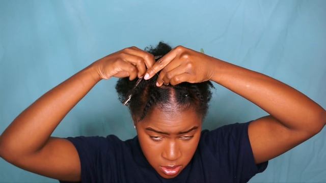 Trendy Two Strand Twist Style On Short 4c Natural Hair!!!|Mona B.