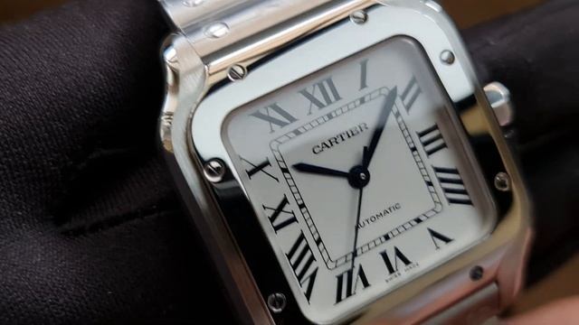 [4K] Cartier Santos De Cartier Medium Automatic WSSA0029