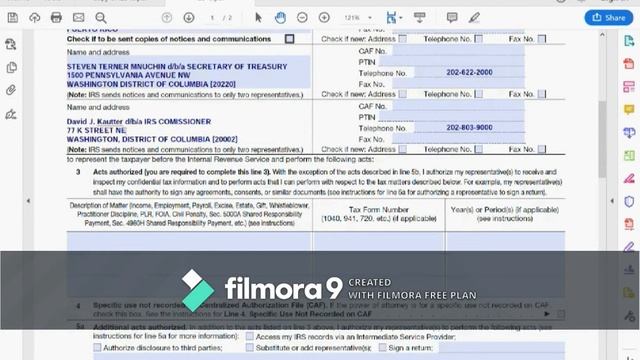 IRS 2848 FORM смотреть онлайн