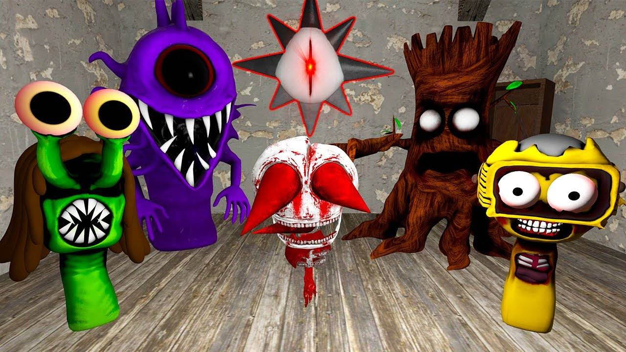 НОВАЯ ФАЗА ХОРРОР СПРУНКИ В ГРЕННИ ОНЛАЙН - New Phase Horror Sprunki Granny Online Garry's Mod смотреть онлайн