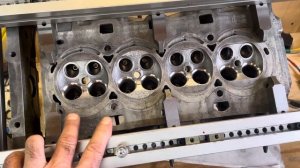 Качественный ремонт ГБЦ с заменой сёдел от двигателя ЕР6 в гаражных условиях.