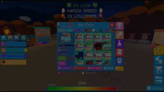 Hatching SHINY Wisplord | Bubble Gum Simulator смотреть онлайн