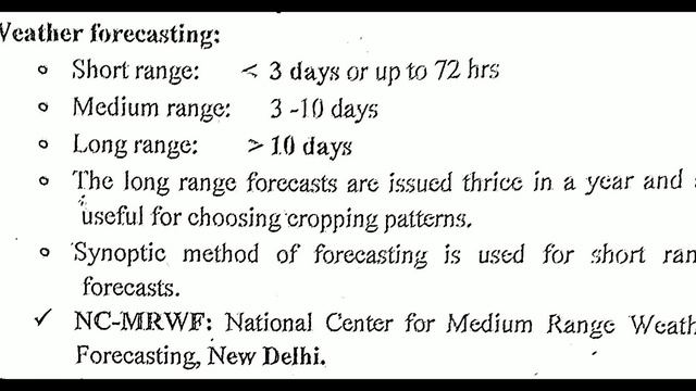 Wheather forecasting| Short range | Medium range | Long range смотреть онлайн