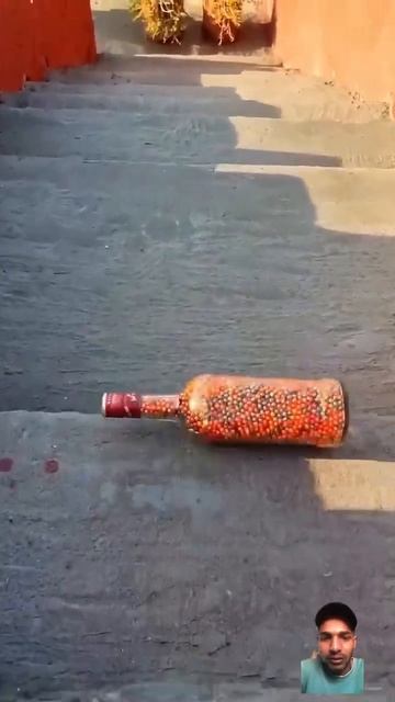 Breaking Glass Bottles ! Crushing Crunchy And Soft Things #shorts #asmr #experiment #art #satisfyin