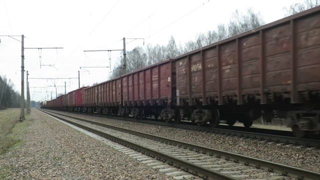 ВЛ80с-609 в сцепке с 2ТЭ10у. смотреть онлайн
