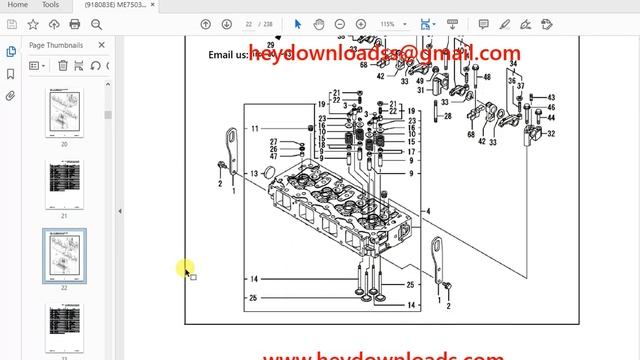 Mustang compact Excavator 7503ZT Parts Manual(918083) - PDF DOWNLOAD смотреть онлайн