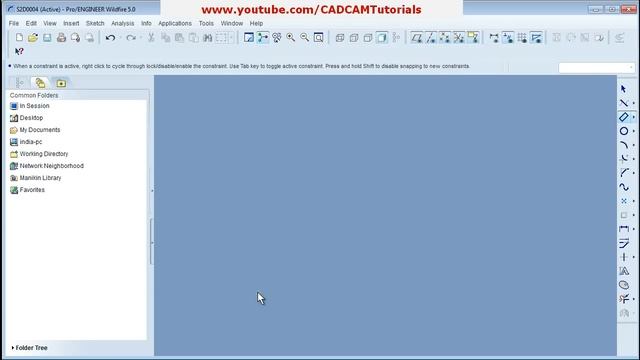Pro Engineer Tutorial for Beginner - 1 | Pro E Sketcher Tutorial смотреть онлайн