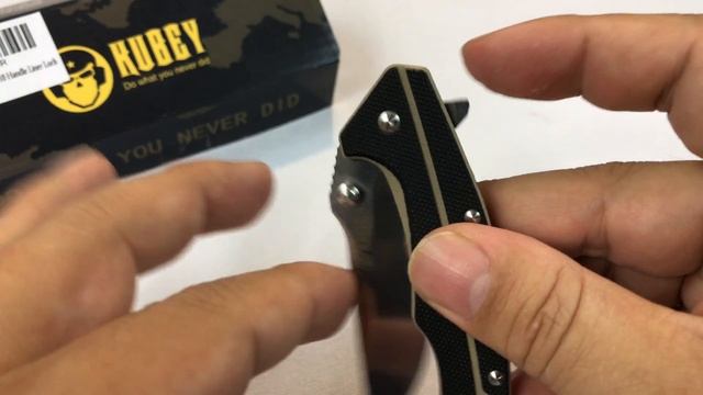 KUBEY 3 2/3-Inch Assisted Opening Tactical Stainless Steel Pocket Knife with G10 Handle review смотреть онлайн