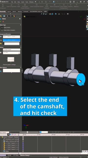 #SOLIDWORKS Basic Motion Study Quick Tip #shorts смотреть онлайн