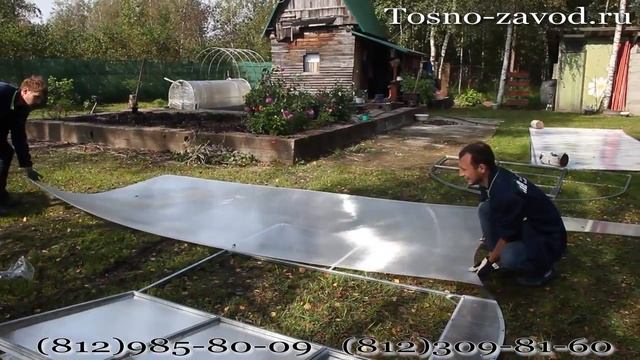 Сборка теплиц арочного типа: Фазенда, Скала, Ферма / Тосненский завод теплиц смотреть онлайн