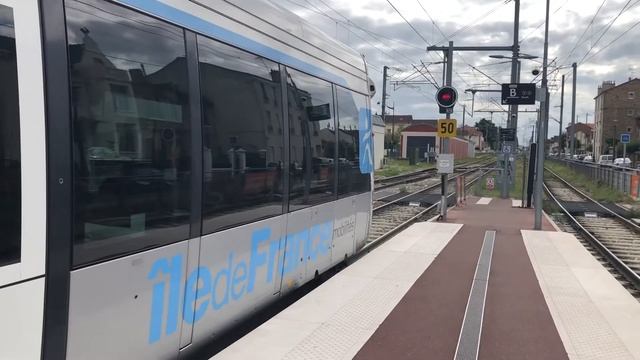 TRAMWAY T4 gargan Siemens Avanto u25500 Alstom Citadis Dualis. U 53700 смотреть онлайн