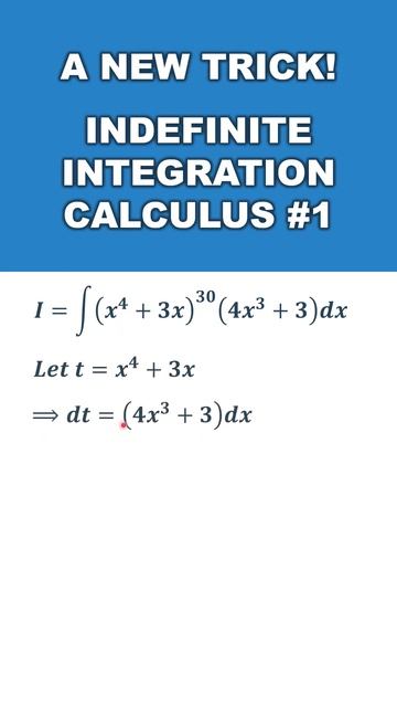 A New Trick Indefinite Integration Calculus #1 смотреть онлайн