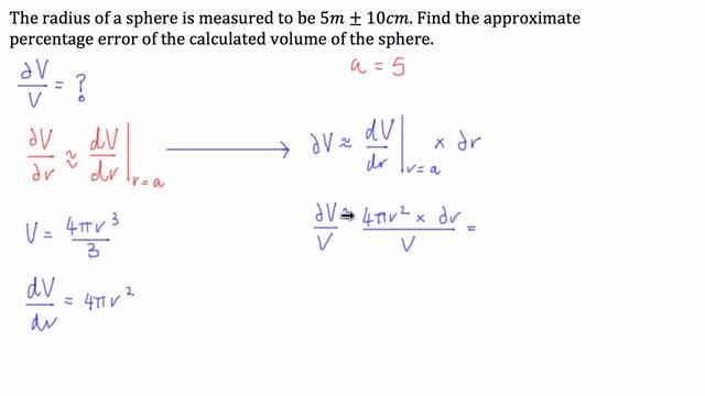 Example - Percentage Error Approximations Using Calculus смотреть онлайн
