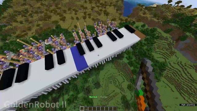Playing the Giga Chad Theme on a MINECRAFT Piano смотреть онлайн