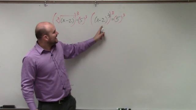 Solve an equation with rational exponents,(x - 2)^(1/3) = 5 смотреть онлайн