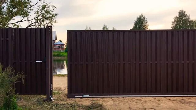 Откатные ворота Тосненская завод теплиц смотреть онлайн