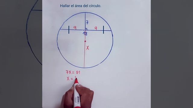 Hallar el área del círculo - matemáticas смотреть онлайн