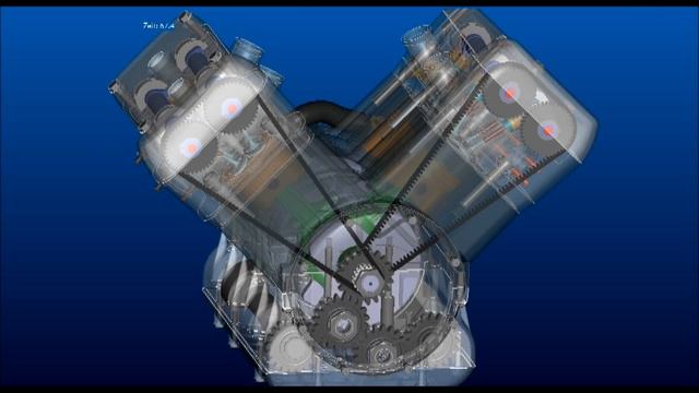 V4 Engine Animation смотреть онлайн
