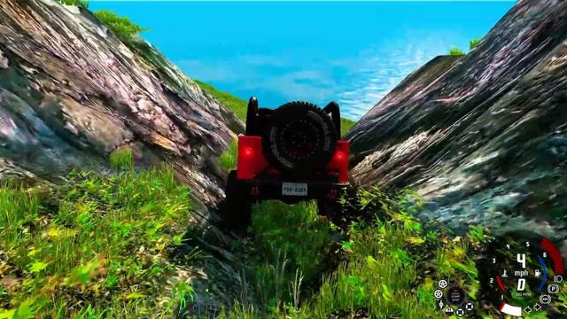 Cliffs Of Death. BeamNG.Drive. Realistic Crash