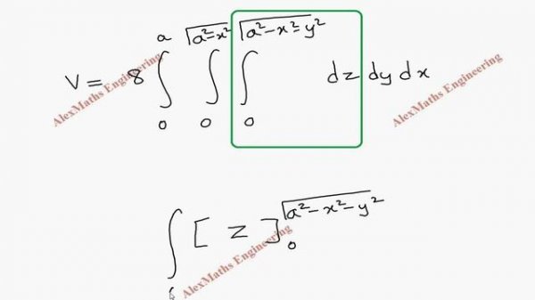 Volume of solids Problem 2  Engineering Mathematics