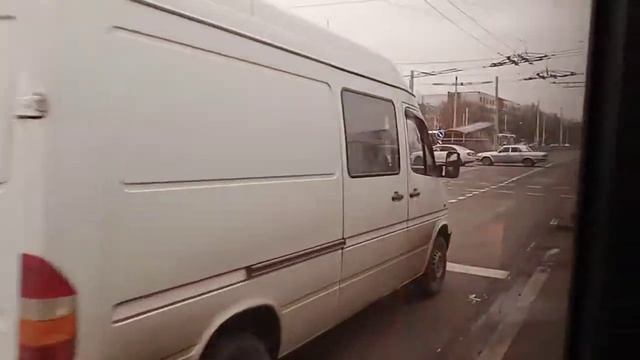 Поездка по маршруту автобуса 9 Микрорайон Фрунзе—Юг-7 смотреть онлайн