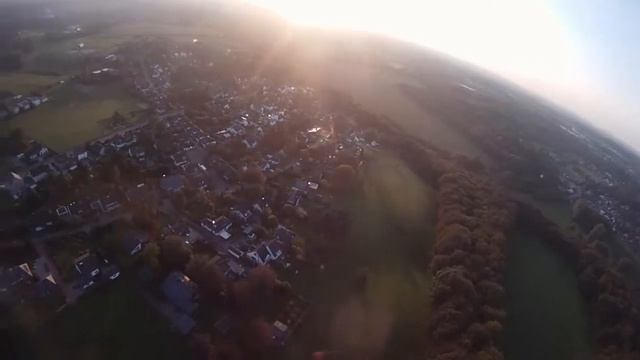 Model plane above Leverkusen with GoPro - Parkzone Radian смотреть онлайн
