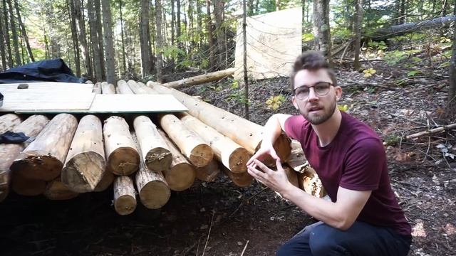 Building A Log Cabin | Ep. 17 | Thirty joists later, the first floor is DONE! смотреть онлайн