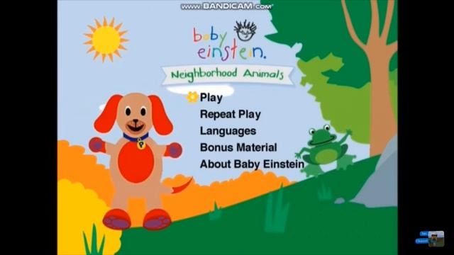 Baby Einstein: Neighborhood Animals 2005 UK DVD Menu смотреть онлайн