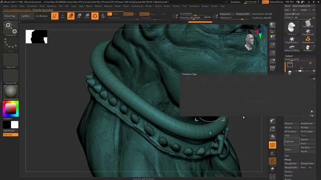Подготовка модели к 3д печати, Zbrush Resin Printing, Lcd Printing