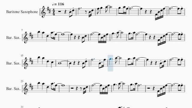 Baritone Sax Sheet Music: How to play Children Of Sanchez (Motif) by Chuck Mangione смотреть онлайн