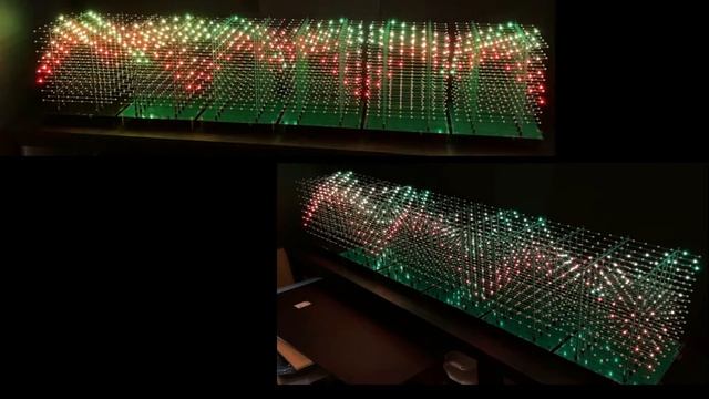 3D Led cube Part6 : 8*8*8 x 6 RGB WS2812(3072pc) ; edit u favorite cube show of Larry.ya(15%bright) смотреть онлайн