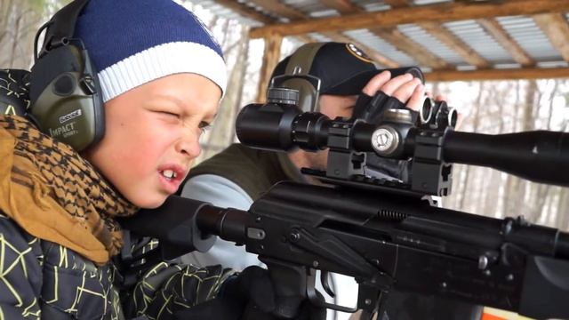 Стрельба с Сайги - 410 на 50 м. и на 80 м.