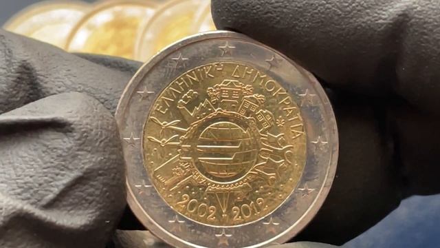 2 euro 2012 # Ten years of the Euro # complete series # san marino included # commemorative coin смотреть онлайн