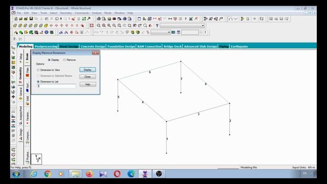 STAAD.Pro V8i Training for beginners in Malayalam- Part 3- Dimensioning in STAAD.Pro смотреть онлайн