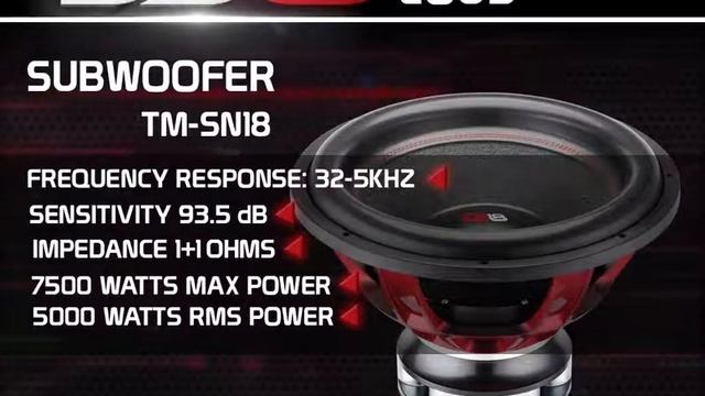 DS18 TROUBLE MAKER 18" SUBWOOFER смотреть онлайн