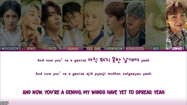 PENTAGON (펜타곤) - GENIUS (ft. PENTAGON'S Dads) Color Coded [Han|Rom|Eng] Lyrics