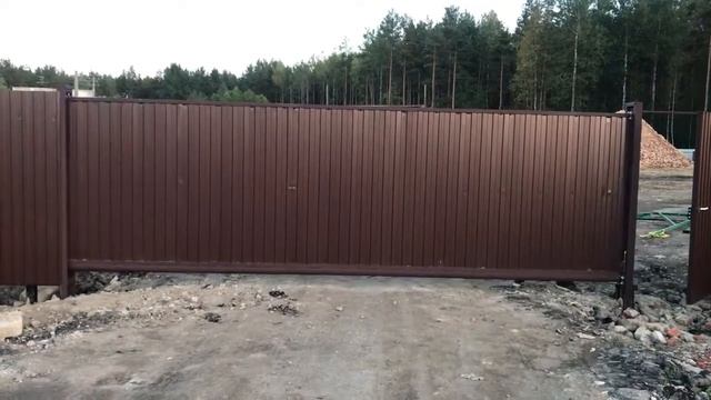 Откатные ворота Ролтэк / Тосненский завод теплиц смотреть онлайн